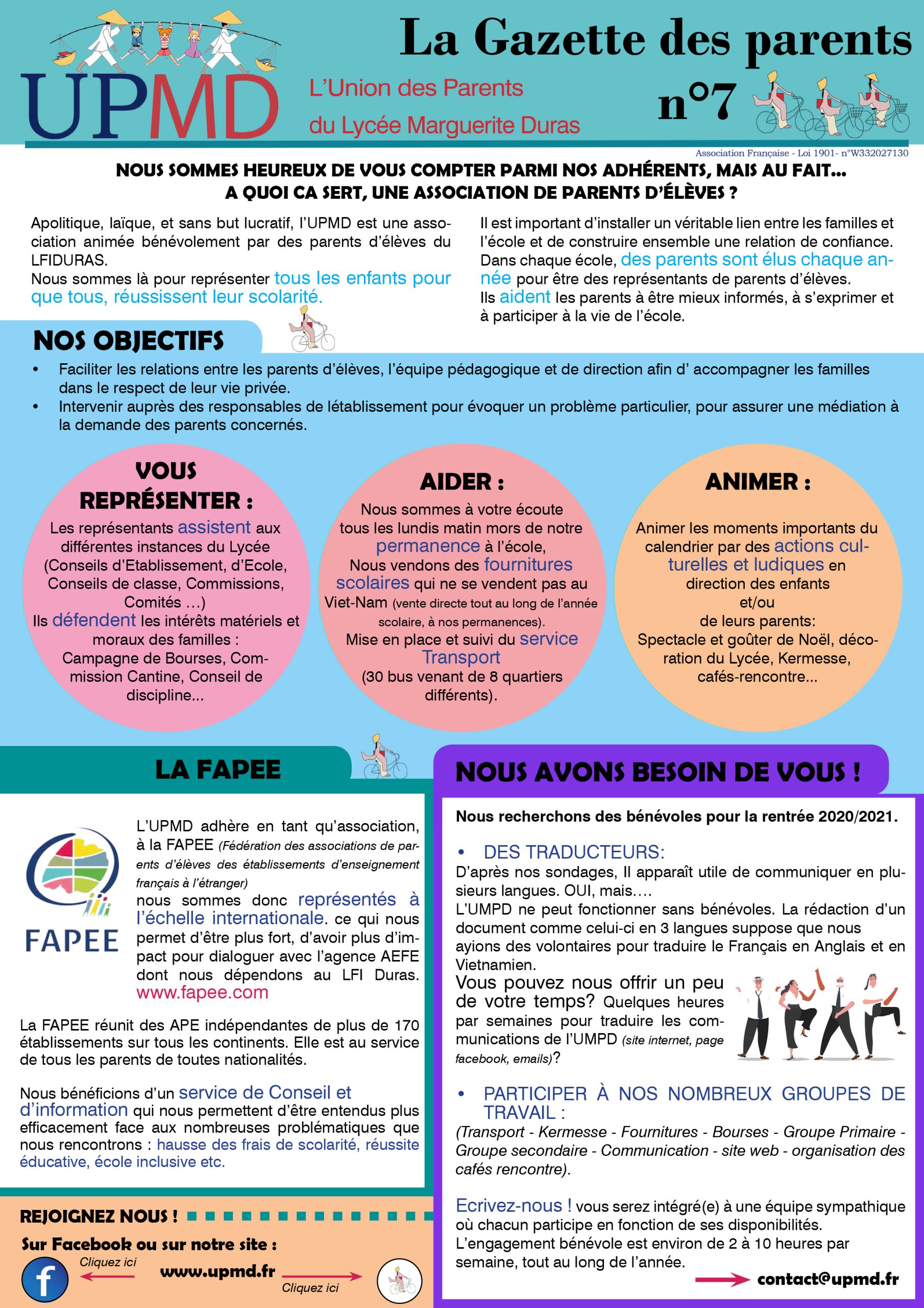 🇫🇷 La Gazette des parents n°7