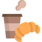 Image café croissant